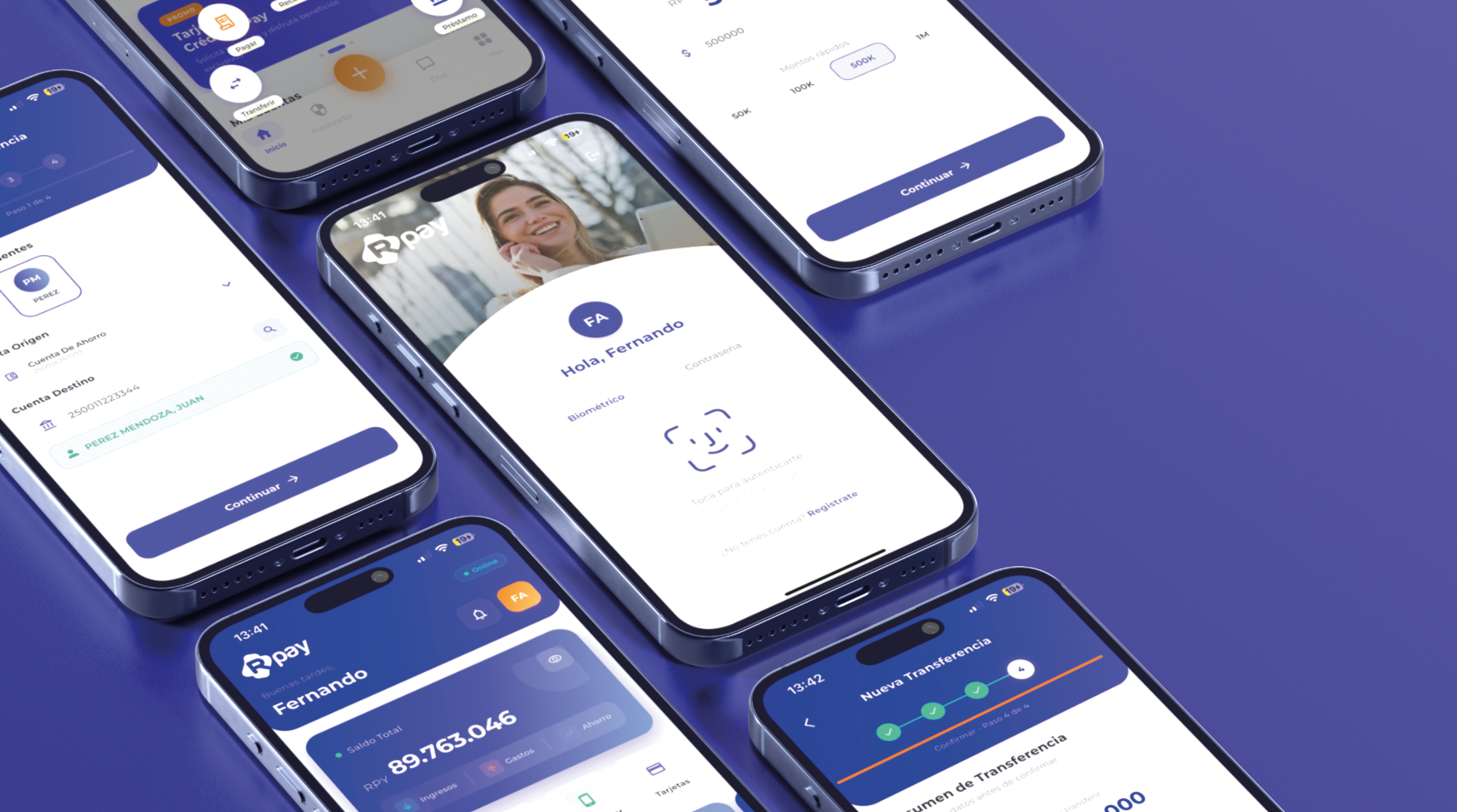 RPay App - Todas las pantallas